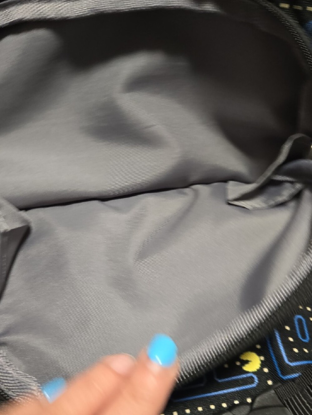 Pottery Barn Kids Pac-Man Black Game Maze Backpack with Yellow Accents - Picture 5 of 14
